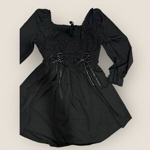 Black Gothic Style Corset Dress SHEIN Curve 2XL NWOT